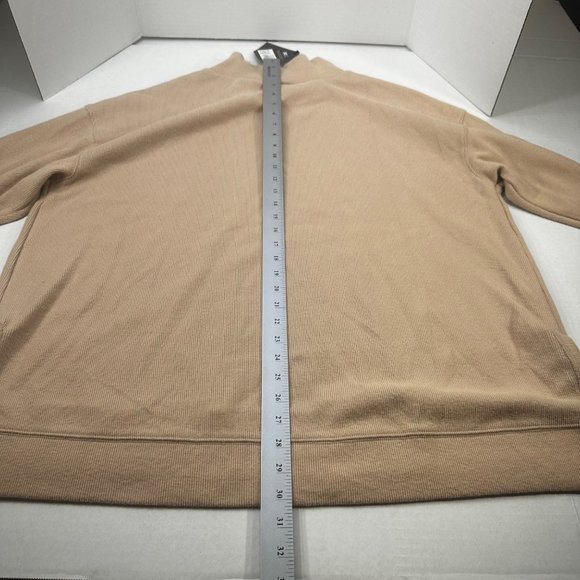 Ava And Viv Women's Size 2X 20W-22W Sweater Short Turtle Neck Ribbed Tan New - Picture 14 of 14